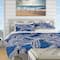 Designart 'Blue Pattern with Fantastic Fishes' Nautical & Coastal Bedding Set - Duvet Cover & Shams